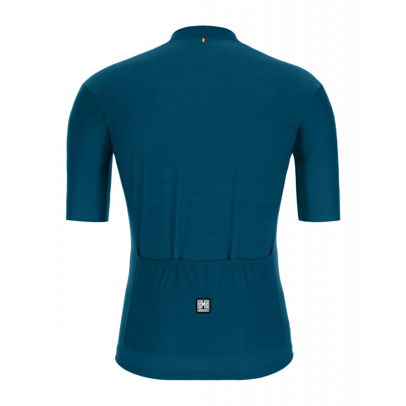 Santini slim fit men’s bike jersey in teal color