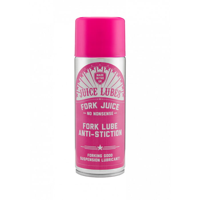 Juice Lubes Fork Juice 400ml, a suspension lubricant spray and cleaner for bicycle forks.