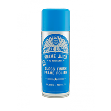 Juice Lubes Frame Juice 400ml aerosol can, a protective polish for cleaning and shining bicycle frames.

