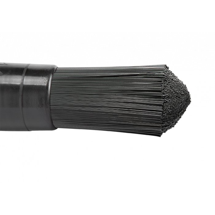 Image of Juice Lubes Stiffler Drivetrain Brush, highlighting its durable construction for tackling tough grease and mud on bicycle components.

