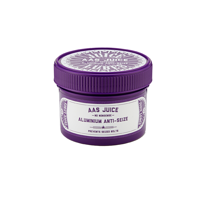 Juice Lubes AAS Juice Aluminium Anti-Seize Paste 150ml tub, for preventing seizing on metal bike parts.

