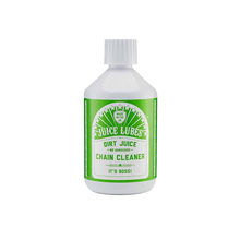 Juice Lubes Dirt Juice Boss Chain Degreaser (500ml), designed for heavy-duty cleaning and restoring bike chains to pristine condition.