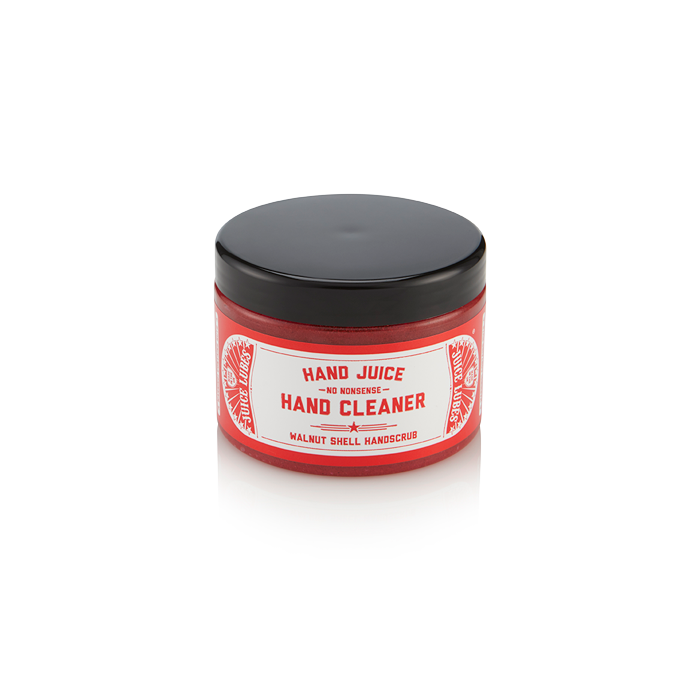 Juice Lubes Hand Juice Beaded Hand Cleaner 500ml bottle, a heavy-duty hand cleaner for cyclists.

