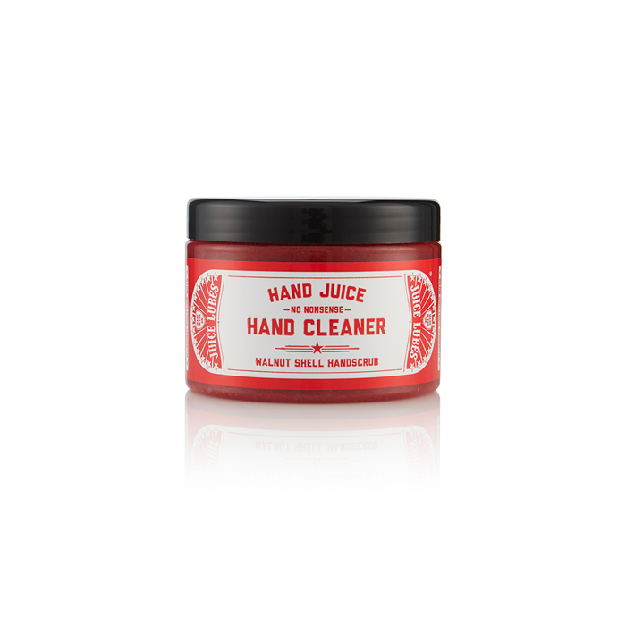 Close-up of Juice Lubes Hand Juice (500ml), highlighting its beaded formula for effectively removing grease and grime from hands.

