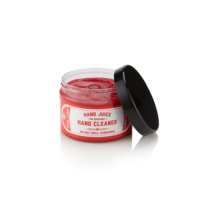 A 500ml bottle of Juice Lubes Hand Juice, an essential hand cleaner for mechanics and cyclists after working on bikes.