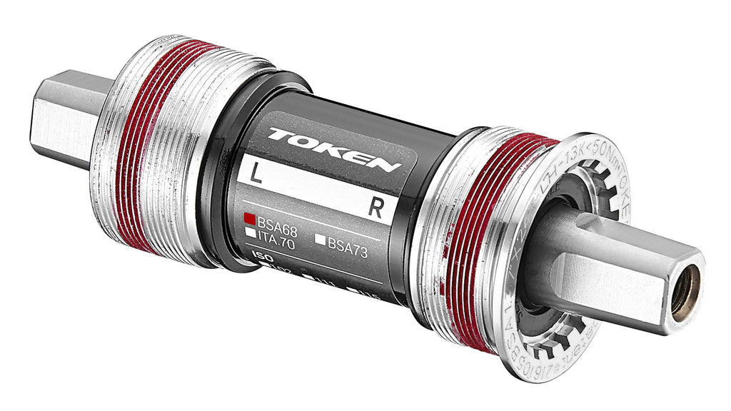 Shop TOKEN JIS Bottom Bracket Square Tapered CRMO Axle Alloy Cups 122.5 Online in India | United By Cycling