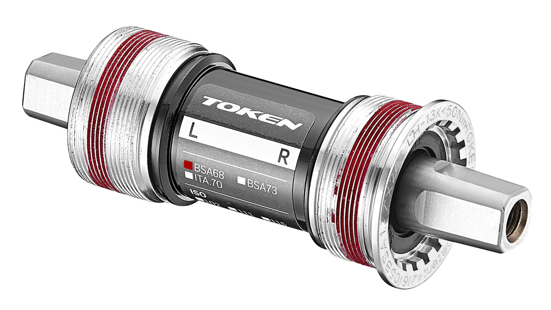 Shop TOKEN JIS Bottom Bracket Square Tapered CRMO Axle Alloy Cups 122.5 Online in India | United By Cycling