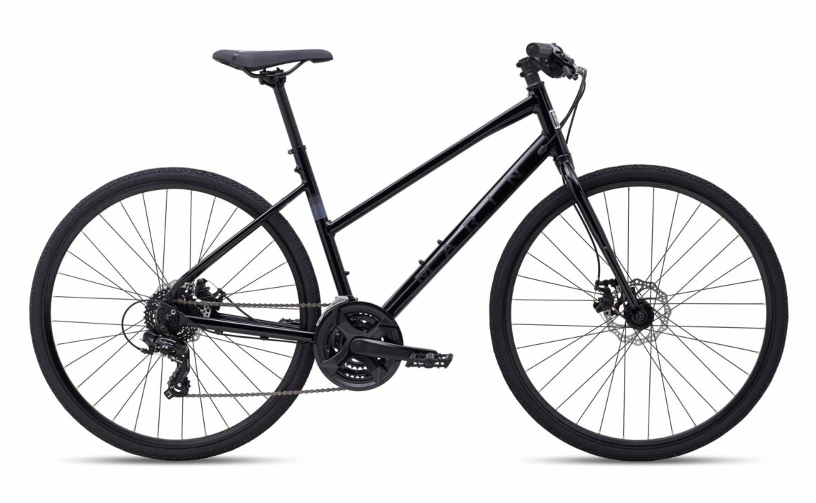 Marin Fairfax 1 ST Black Hybrid Bike - Shimano 3x7-Speed – United