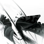 SKS flap guard protects fork and rider from mud