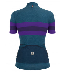 Santini Eroica Opera Womens Jersey (Teal)
