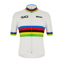 Shop Santini UCI Official World Champion Eco Jersey (White) Online in India | United By Cycling