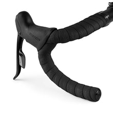 A close-up of the Guee Sio Dura Silicone Bartape in Black, highlighting its soft, grippy texture and the medical-grade silicone material.