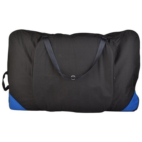 User easily pulling the Trek N Ride cycle carry bag by its in-line wheels.
